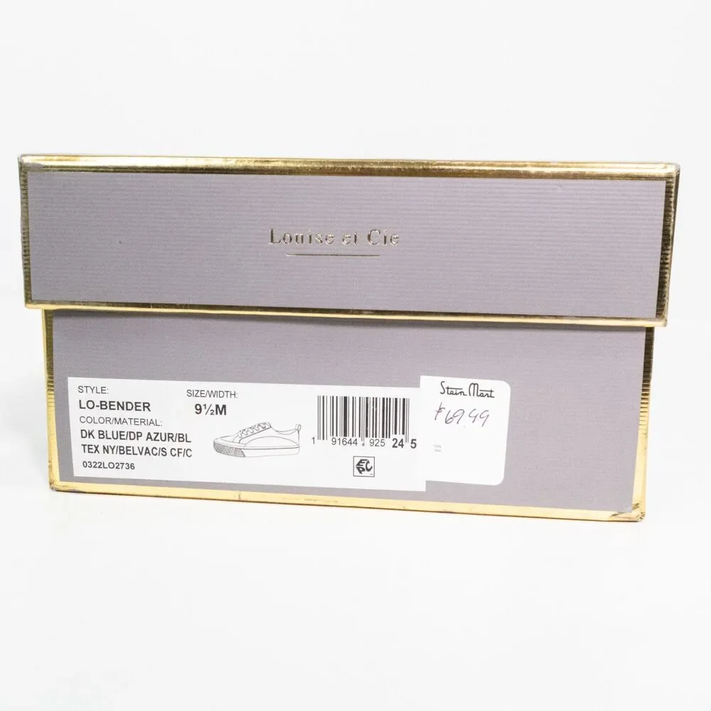 LOUISE ET CIE Bender Low Top Sneaker Dark Blue Size 9.5 US